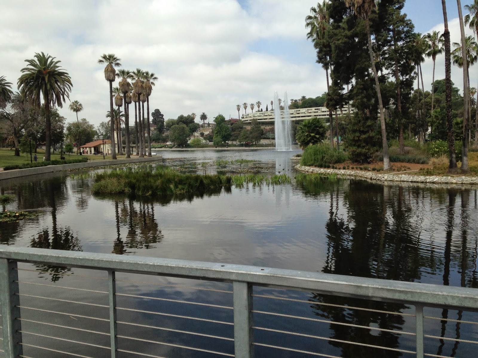 travels Echo Park Lake, Echo Park, Los Angeles, California