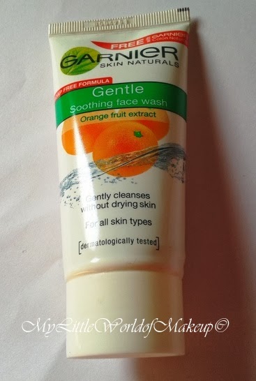 garnier face wash orange fruit extract
