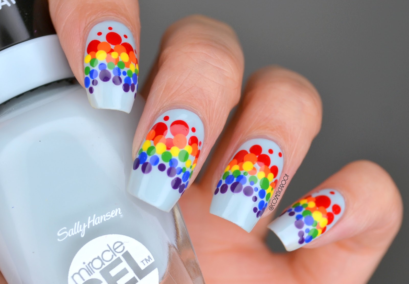 8. Rainbow Nail Art for Girls - wide 1