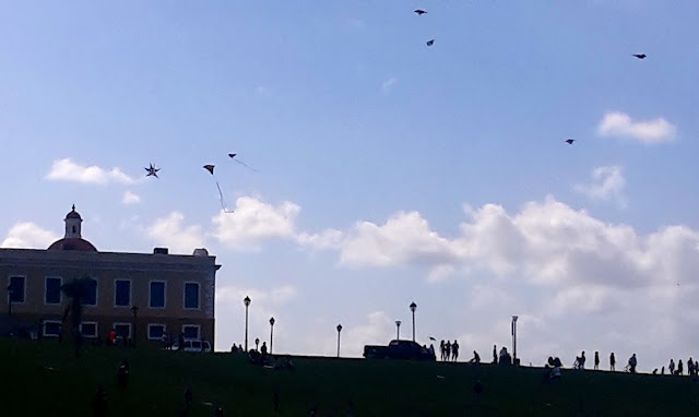 Kite flying in Puerto Rico