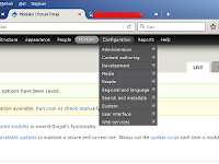 Module Administration Menu Drupal 