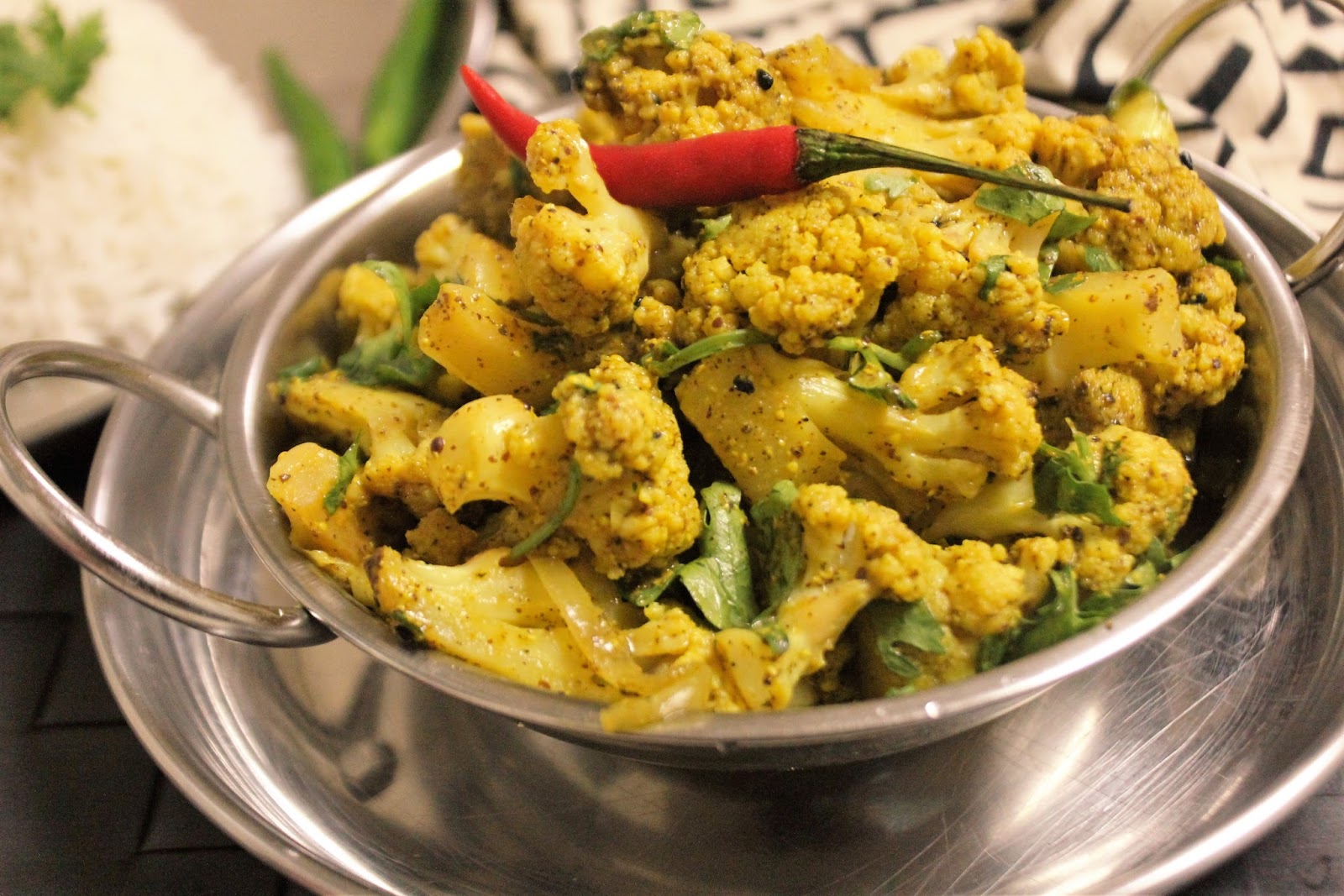 Bethica's Kitchen Flavours Shorshe Phoolkophi (Mustard Cauliflower