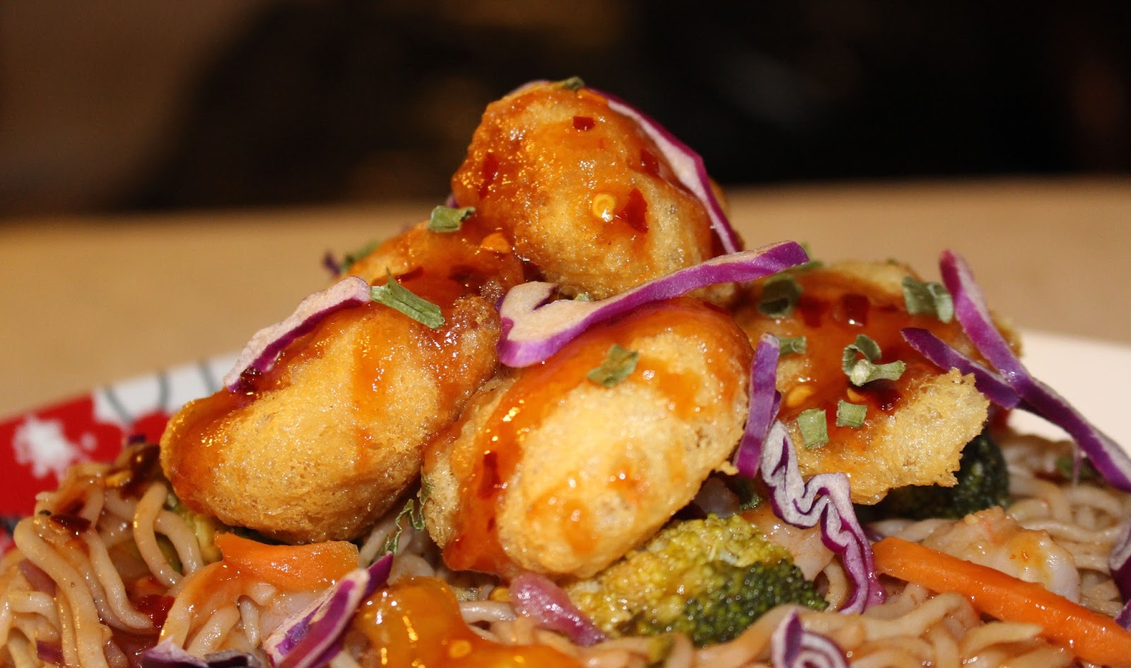 Keto Cook Off My husband's entry Tempura General Tso Chicken over