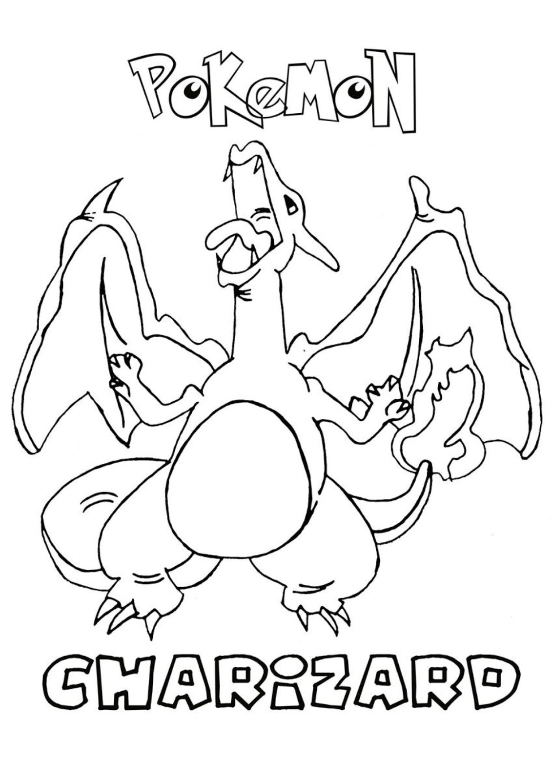 Charizard Printable Coloring Pages Printable World Holiday