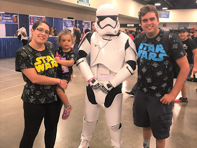 Leia calls Storm Troopers, "Baby Star Wars." Me, Leia, and Looey.