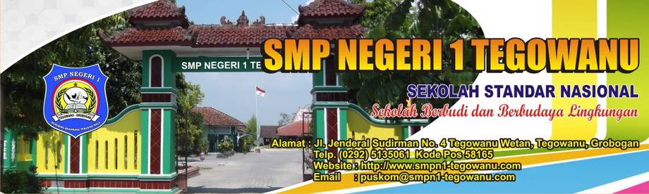 SMP Negeri 1 Tegowanu Official Website