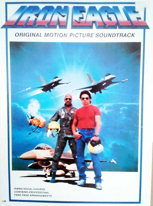 taser factory iron eagle ORIGINAL SOUNDTRACK sheet music guidebook!!!