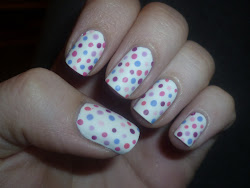 nail nails curly dotty pink paint colours tip fuchsia matte