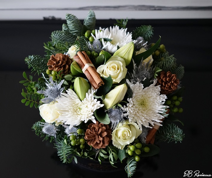 Christmas Flowers from Prestige Flowers The Holiday Hat Box DB Reviews UK Lifestyle Blog