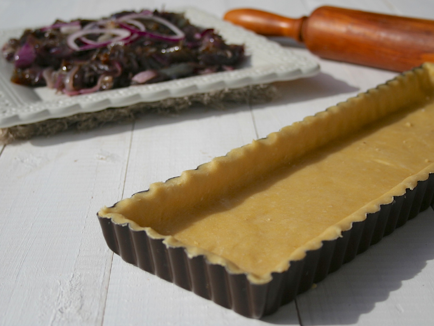 Gourmande&Toquée: Tarte aux oignons rouges et parmesan