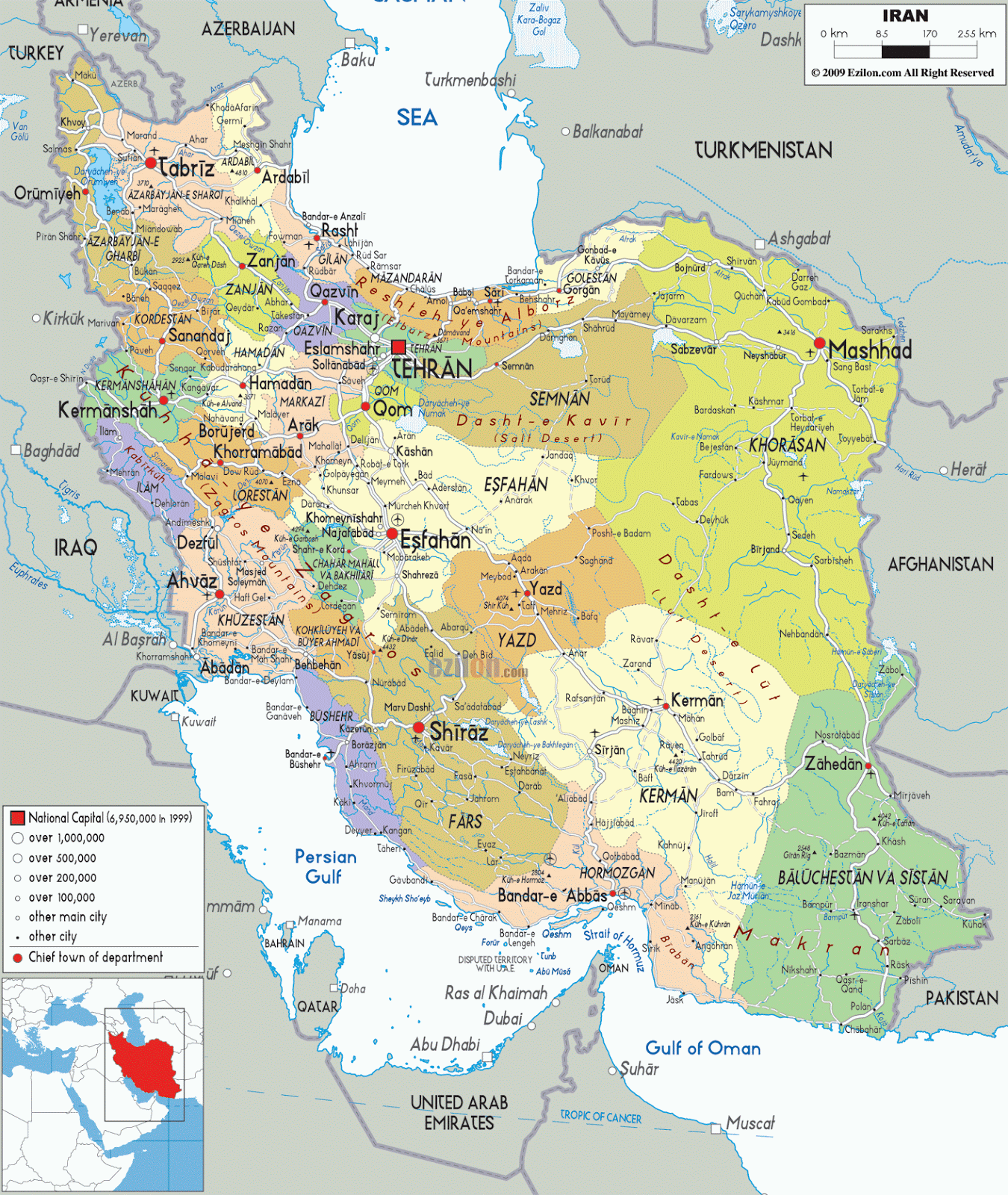 MAPS OF IRAN