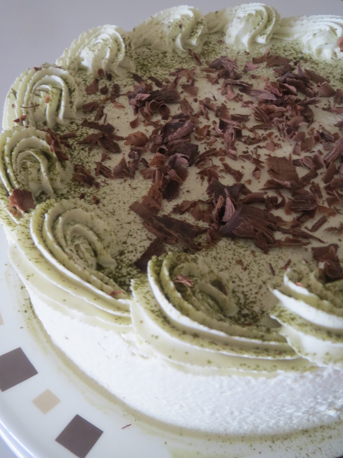 My Sweet Ledger Green Tea Chiffon Cake with Azuki Bean