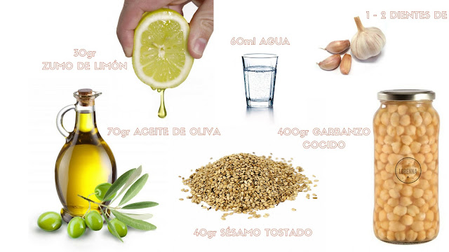 Ingredientes Hummus Ingredientes Hummus