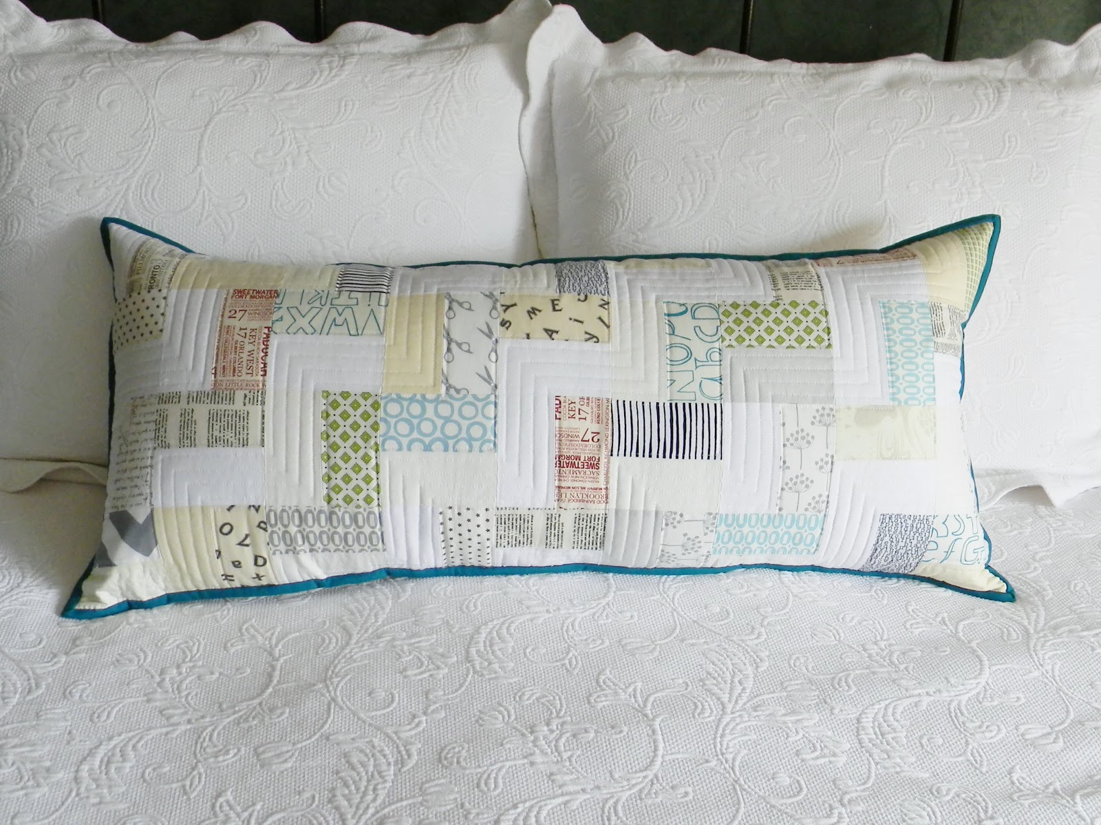 Teaginny Designs Low Volume Quilted Pillow