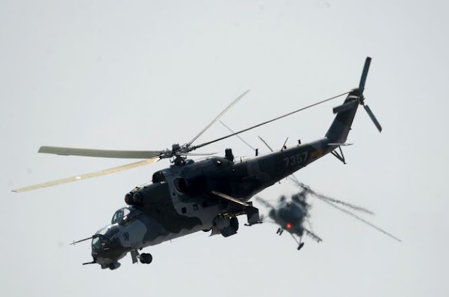 Helikopter Mi-24 Rusia Unjuk Gigi di Suriah