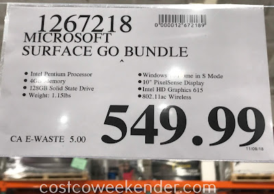 Deal for the Microsoft Surface Go Bundle at Costco