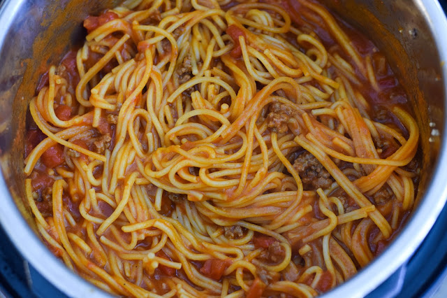 This Instant Pot Spaghetti is an easy meal to make for family dinner