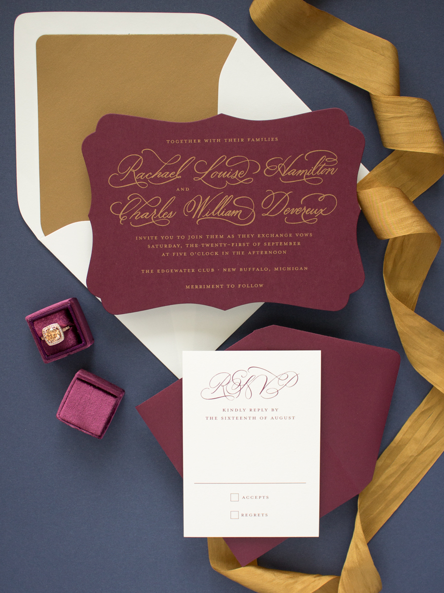 Fall 2017 Wedding Invitation Collection With Screen Printing Fall 2017 Wedding Invitation Collection