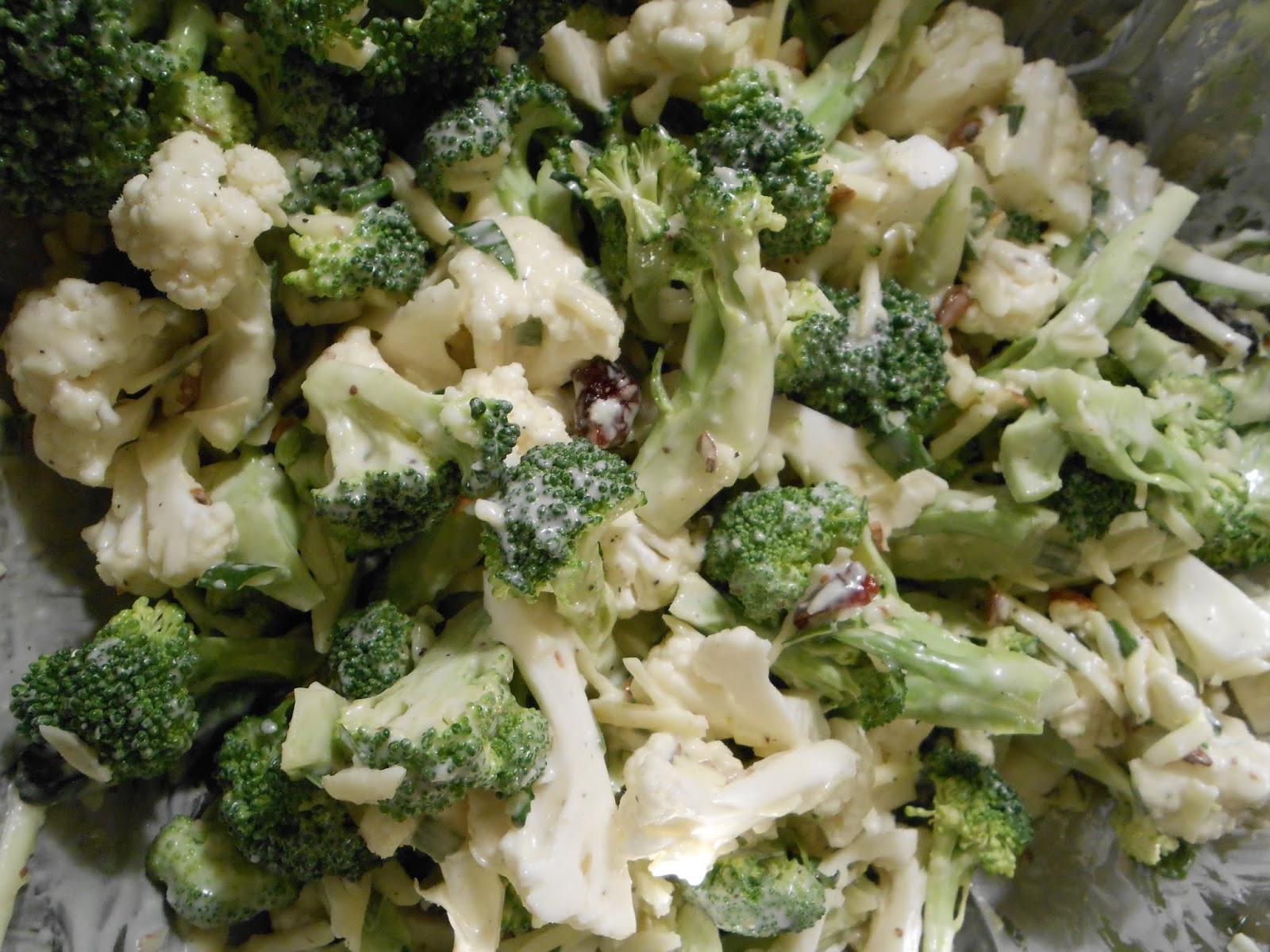 Eat cook and love Salade crémeuse de brocoli et choufleur