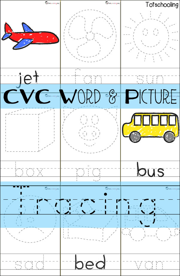 Earth Day Picture & Word Tracing | Totschooling - Toddler, Preschool