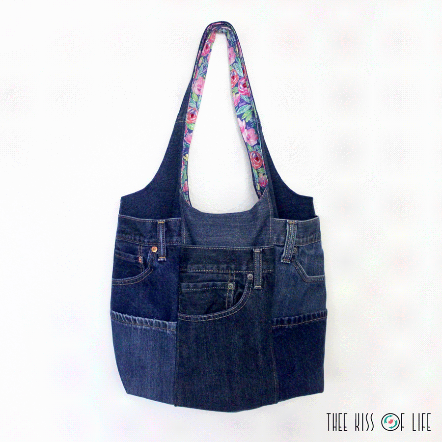 A Custom Order Special Request - Upcycled Jeans Patchwork Tote Bags as ...