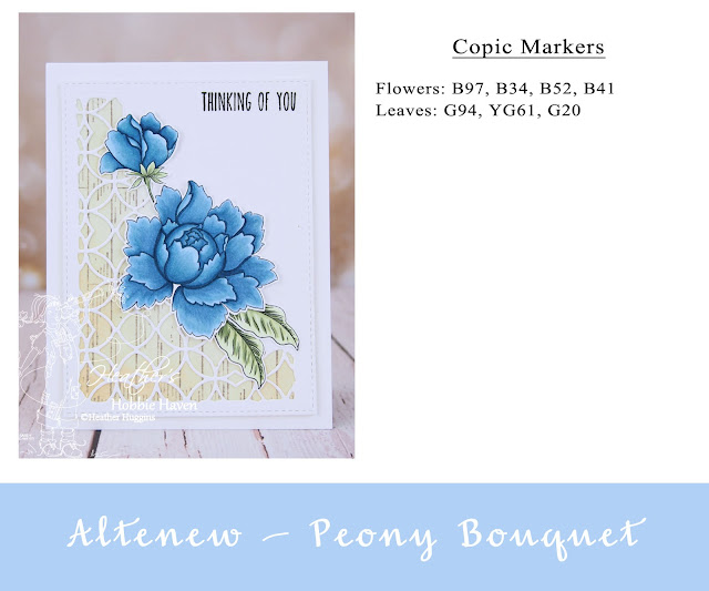 Heather's Hobbie Haven - Color Wednesday - Peony Bouquet