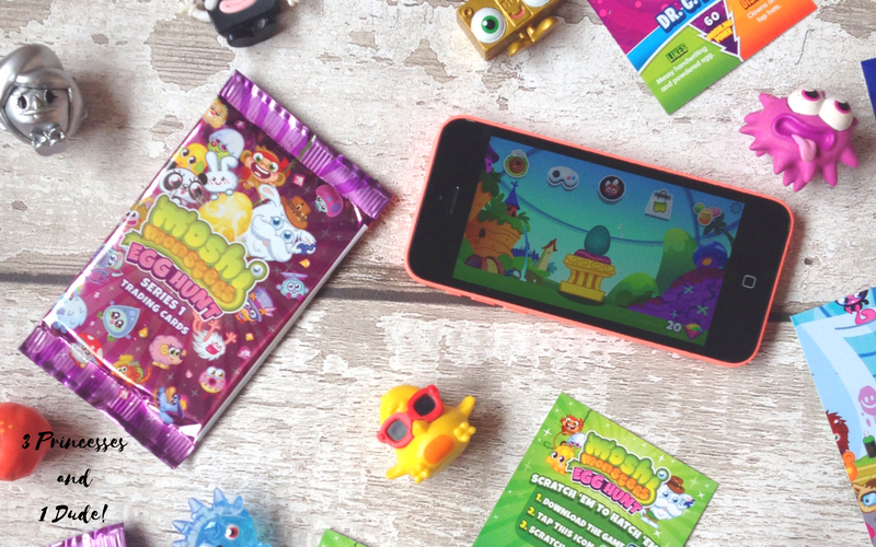 3 Princesses and 1 Dude! NEW Moshi Monsters Egg Hunt Trading Cards and App