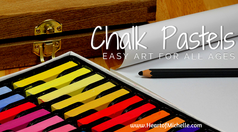 Chalk pastels are an easy and affordable medium for teaching homeschool art. www.HeartofMichelle.com
