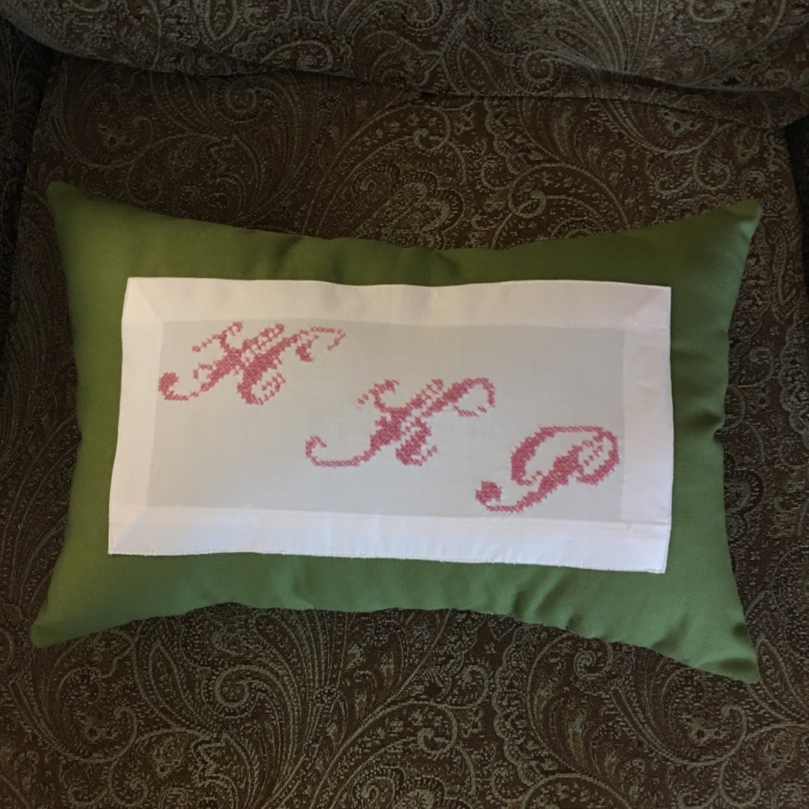 Marla Plain And Small Custom Embroidered Pillows From A Skirt