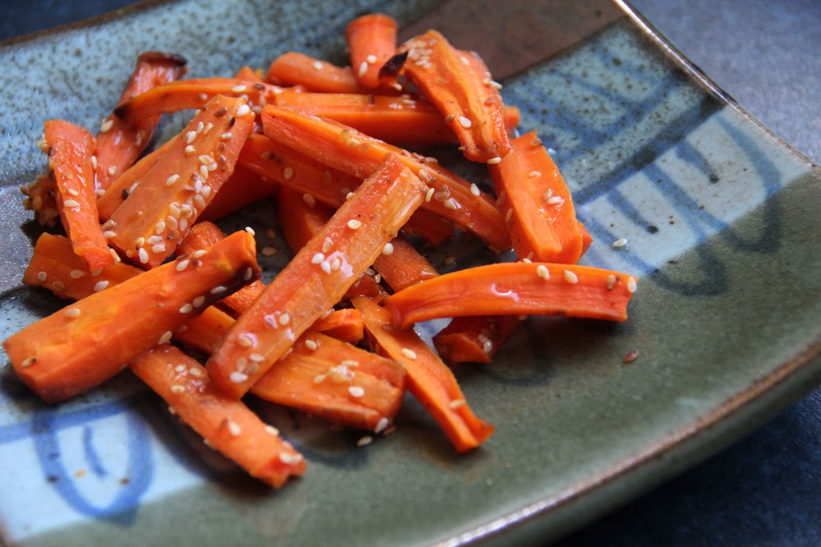 Shoot and Eat Sesame Roasted Carrots