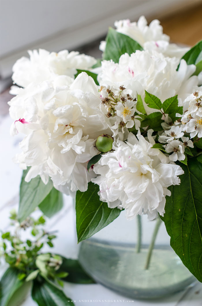 Learn one simple tip that will take your flower arrangements from looking basic to professional, even if you think you don't have flower arranging skills.  |  www.andersonandgrant.com
