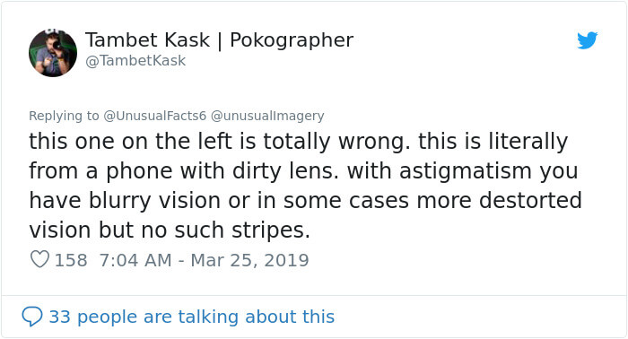People Realize They Have Astigmatism Thanks To A Viral Comparison Photo