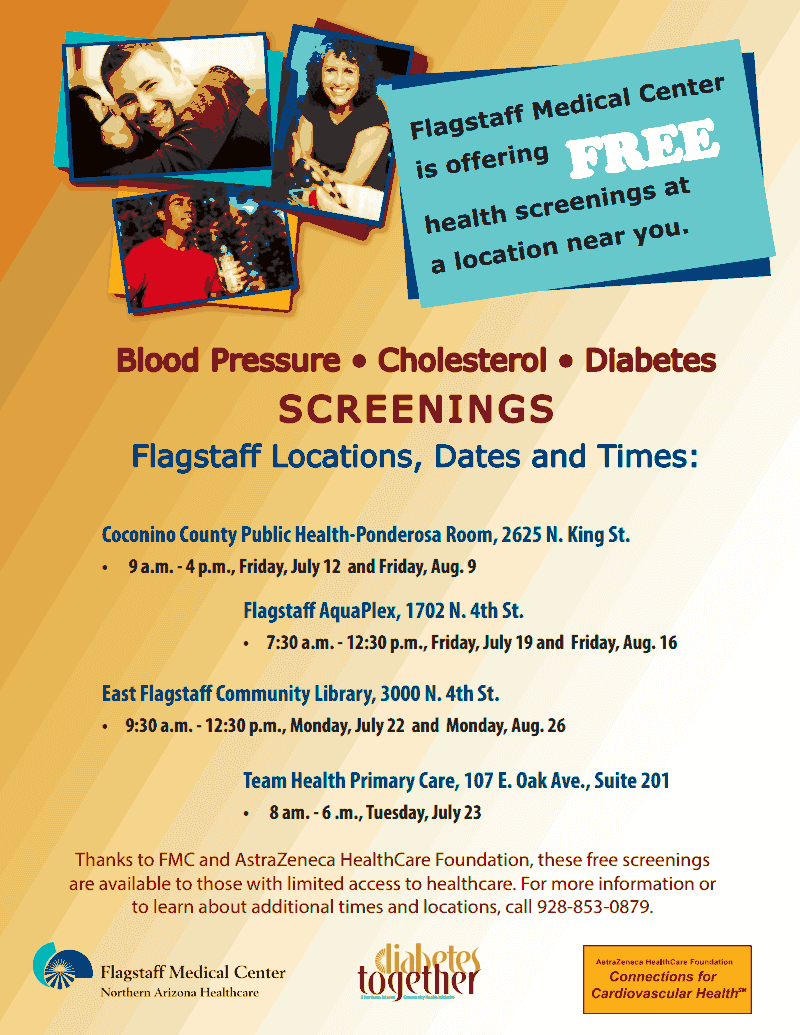 Flagstaff Community Health Action Network Free FMC Health Screenings