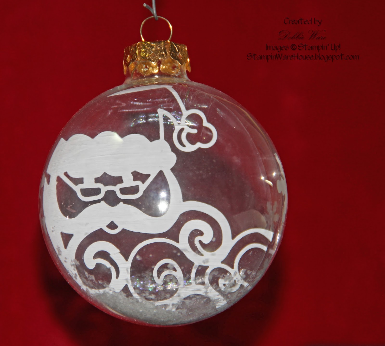 Stampin' Ware House Detailed Santa Thinlit Ornament