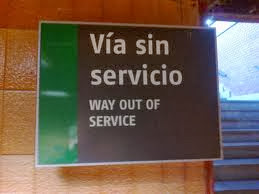 Out of service in Spain