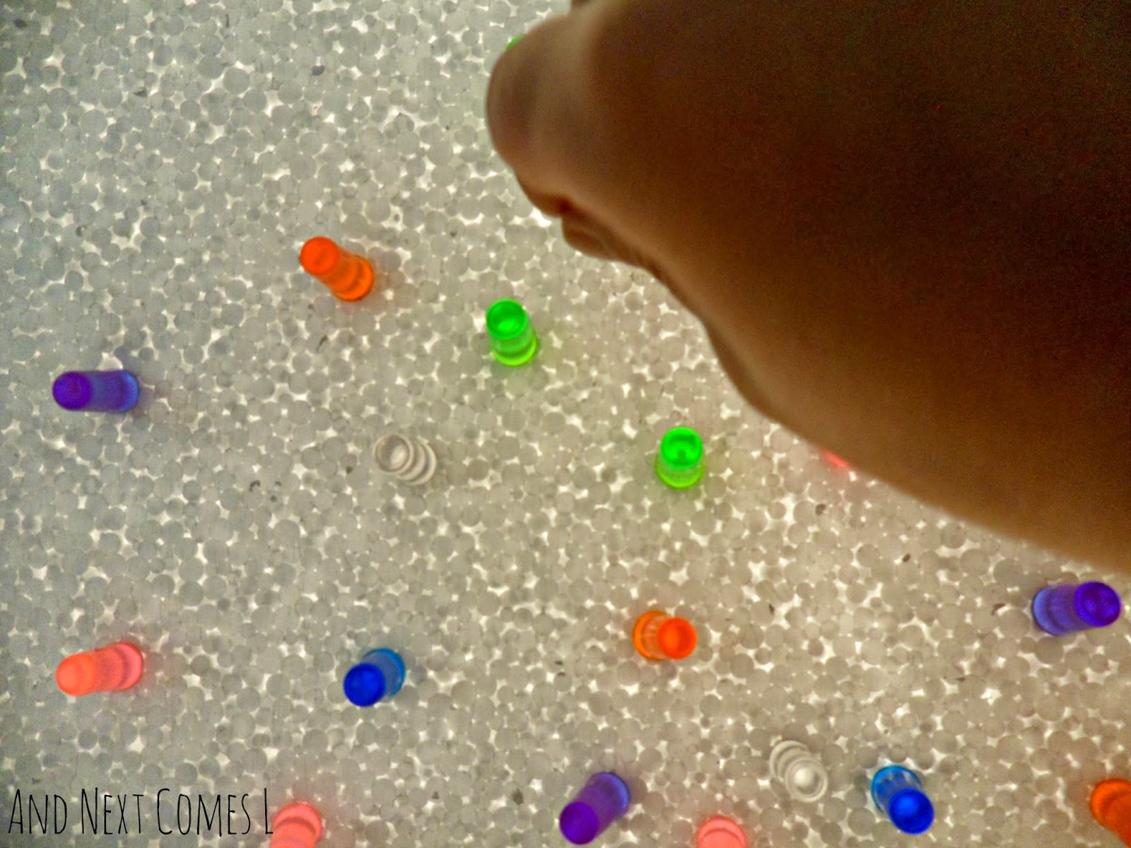 DIY Light Bright Using Styrofoam And Next Comes L Hyperlexia Resources