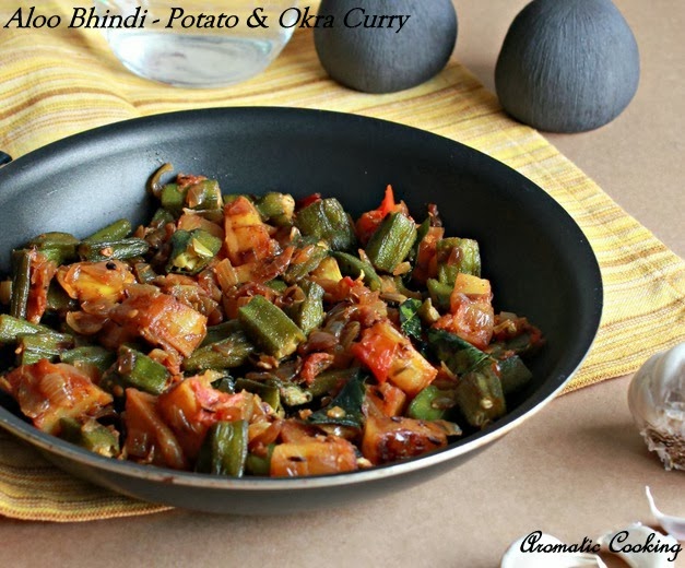 Aromatic Cooking: Aloo Bhindi/ Potato And Okra Curry