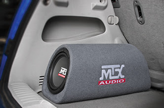 powered subwoofer tube