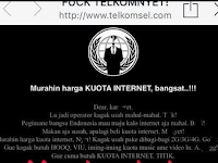 Situs Telkomsel diretas, Hacker keluhkan Harga paket Internet kemahalan Situs Telkomsel diretas, Hacker keluhkan Harga paket Internet kemahalan