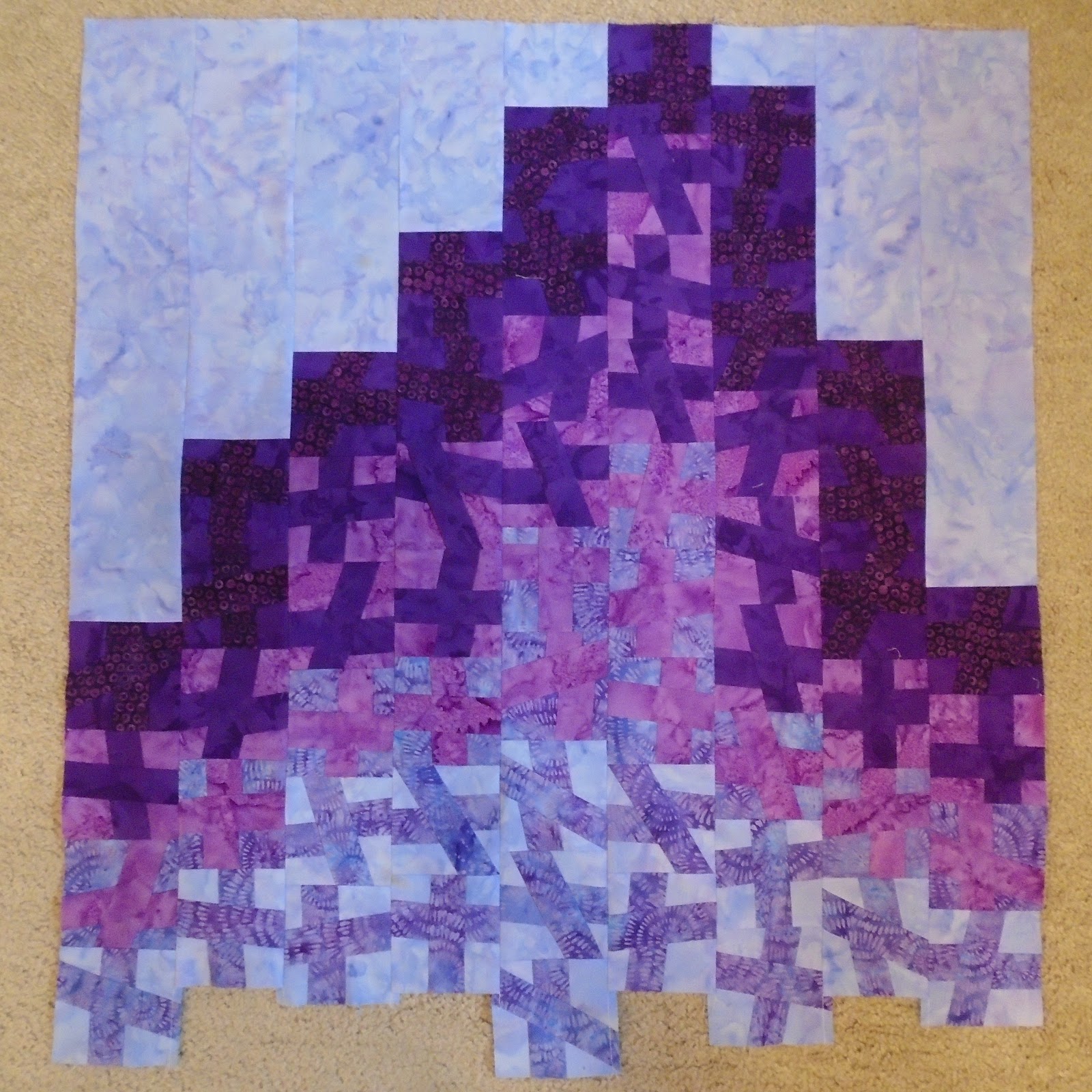 Little Bunny Quilts Ombre Everest {Finished Mini Quilt}