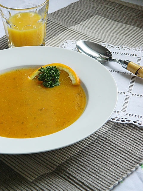 Dr Ola&amp;#39;s kitchen: Carrots-Orange Soup. Möhren Orangensuppe. شوربة الجزر ...