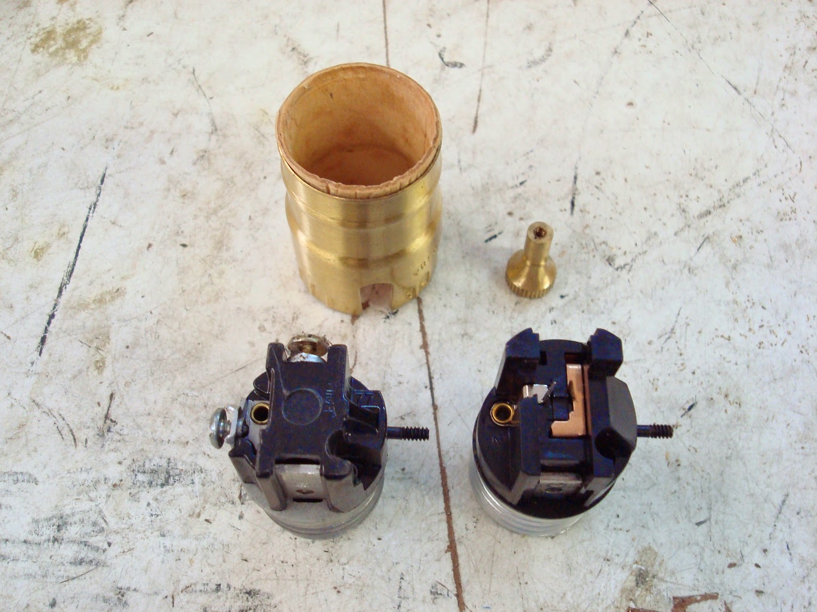 Lamp Parts and Repair Lamp Doctor Small Porcelain Table Lamp Broken Base and Socket