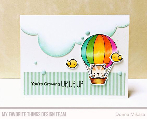 Handmade card from Donna Mikasa featuring products from My Favorite Things #mftstamps