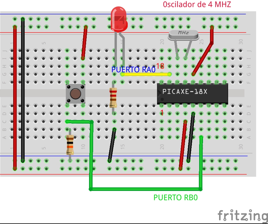 Victor Romero: Control de LED con PIC16F84A y MikroC