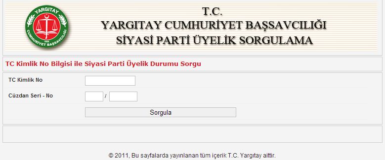 Hangi partiye üyeyim Siyasi parti üyelik sorgulama-Samet Şahin/Makine/Tasarım/Te