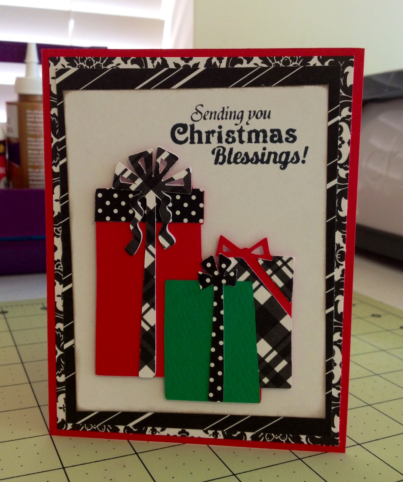 ~ Marilyn's Cricut Cards ~ Christmas Blessings