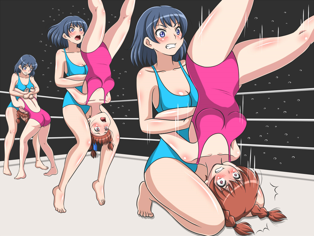 Wrestling: Pink vs Blue Redux: Yui vs Nao 