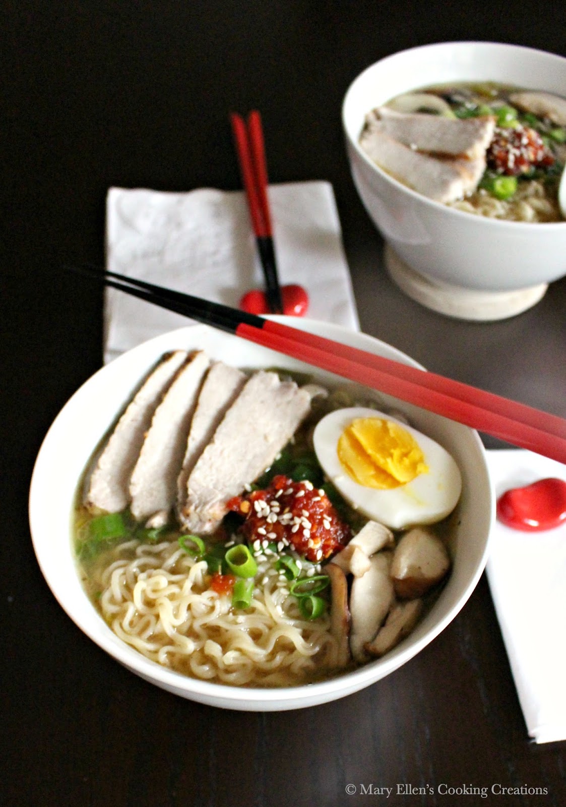 Mary Ellen's Cooking Creations Easy Pork Ramen