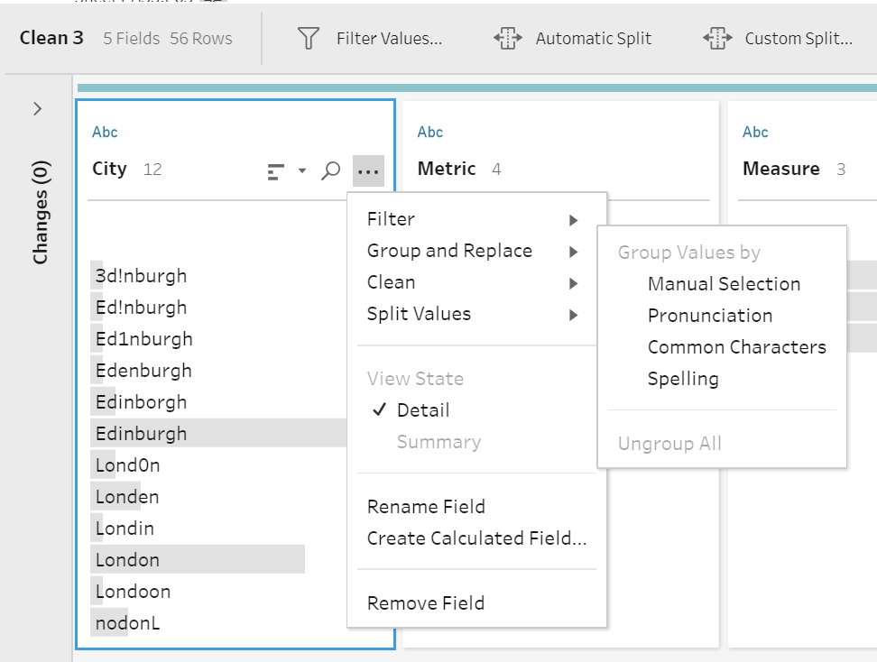 The Data School Tableau Prep Using "Group & Replace" to catch & fix