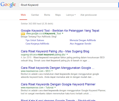 Tips Riset Keyword Yang Tepat Untuk Adsense Tanpa Softwere Atau Tools